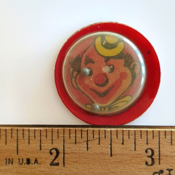 Vintage 1950 Cracker Jack Clown Face palm dexterity puzzle - Picture 5 of 5